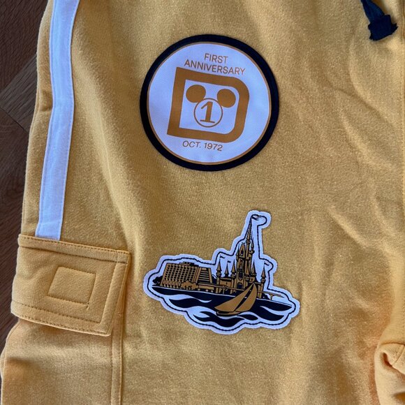 NWT Disney World 50th Anniversary 1st Vault Collection Yellow Joggers - L - Picture 12 of 12